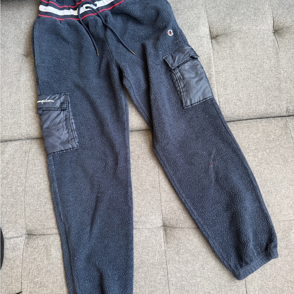 Champion Black and Gray Jogger Pants
